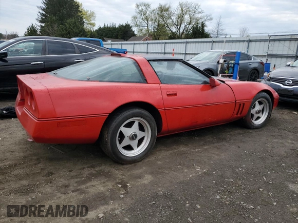1986 Chevrolet Corvette with VIN 1G1YY0784G5101443, listed as a Copart auction lot 52907305 with 126,996 mi miles and Clean Title. Bid and sale history available at carsss.com. Image 3.