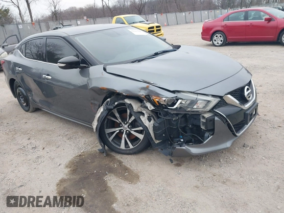 2018 Nissan Maxima S with VIN 1N4AA6AP0JC384660, listed as a IAAI auction lot 41617587 with 121,463 mi miles and . Bid and sale history available at DreamBid. Image 1.