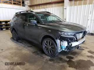 2023 Kia Sorento X-Line SX Prestige with VIN 5XYRKDLF8PG224341, listed as a Copart auction lot 44988145 with 16,400 mi miles and Salvage Title. Bid and sale history available at DreamBid. Image 4.