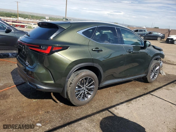 2022 Lexus NX with VIN 2T2GGCEZ5NC007649, listed as a Copart auction lot 66188924 with 6,178 mi miles and Salvage Title. Bid and sale history available at carsss.com. Image 3.