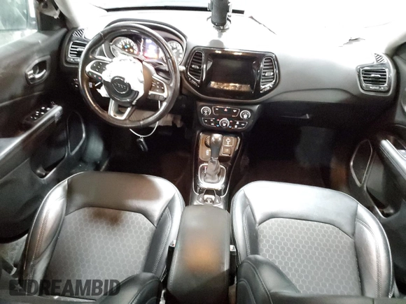 2020 Jeep Compass Latitude with VIN 3C4NJDBB2LT116591, listed as a Copart auction lot 52180045 with 138,531 mi miles and Salvage Title. Bid and sale history available at DreamBid. Image 8.