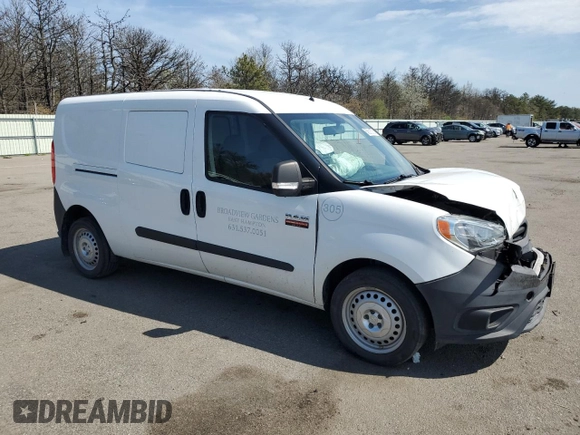 2018 Ram ProMaster City Cargo Tradesman z VIN ZFBERFAB6J6J72372, wystawiony jako Copart lot #55621575 z przebiegiem 29 700 mil mil oraz Szkoda całkowita • Salvage title. Historia ofert i sprzedaży dostępna na DreamBid. Obrazek 4.