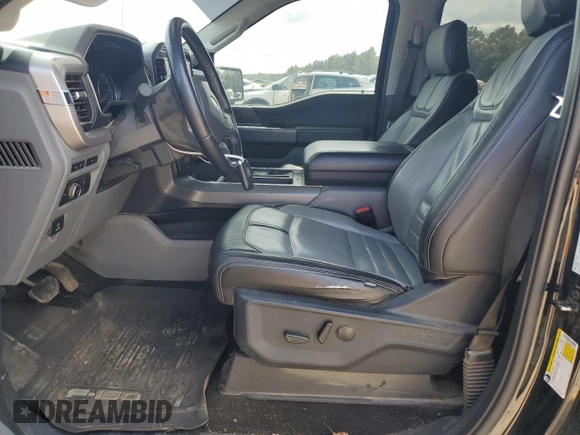 2022 Ford F-150 XL with VIN 1FTFW1E55NFA77499, listed as a Copart auction lot 48509815 with 98,143 mi miles and Salvage Title. Bid and sale history available at DreamBid. Image 7.