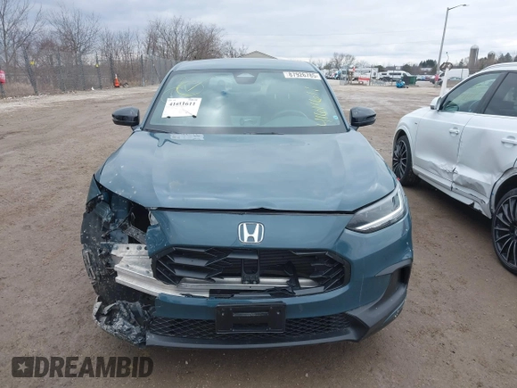 2024 Honda HR-V Sport with VIN 3CZRZ2H59RM757444, listed as a IAAI auction lot 41611611 with 13,605 mi miles. Bid and sale history available at carsss.com. Image 12.