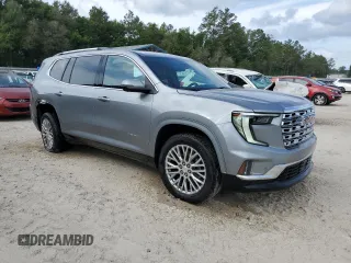 2025 GMC Acadia FWD Denali z VIN 1GKENLRS1SJ139357, wystawiony jako Copart lot #54883335 z przebiegiem 3119 mil mil oraz Szkody całkowita. Historia ofert i sprzedaży dostępna na DreamBid. Obrazek 4.