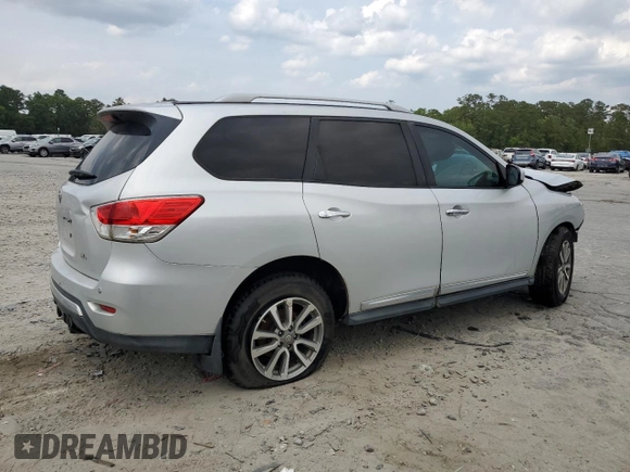 2013 Nissan Pathfinder SL with VIN 5N1AR2MN4DC600712, listed as a Copart auction lot 57294675 with Not provided miles and Salvage title. Bid and sale history available at DreamBid. Image 3.