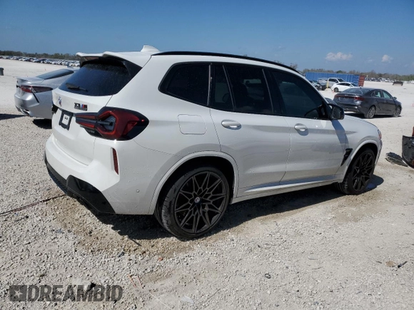2023 BMW X3 M z VIN 5YM13EC05P9P18161, wystawiony jako Copart lot #42135544 z przebiegiem 17 524 mil mil oraz Szkoda całkowita • Salvage title. Historia ofert i sprzedaży dostępna na DreamBid. Obrazek 3.