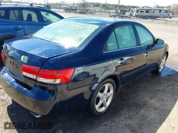 2006 Hyundai Sonata GLS with VIN 5NPEU46F96H012883, listed as a IAAI auction lot 41889359 with 174,518 mi miles and . Bid and sale history available at DreamBid. Image 4.