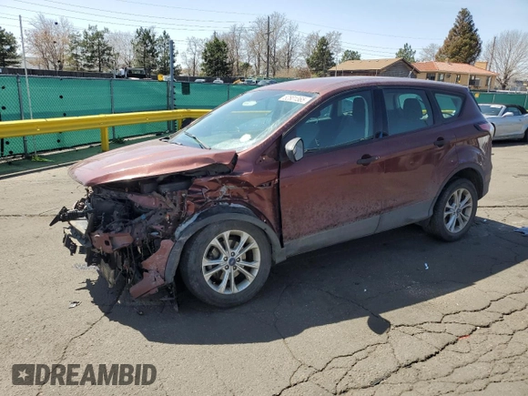 2018 Ford Escape S with VIN 1FMCU0F75JUC94927, listed as a Copart auction lot 52801365 with 81,683 mi miles and Salvage Title. Bid and sale history available at carsss.com. Image 1.