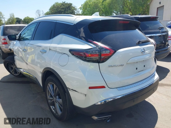 2020 Nissan Murano Platinum z VIN 5N1AZ2DS8LN173821, wystawiony jako IAAI lot #41903876 z przebiegiem 53 989 mil mil oraz . Historia ofert i sprzedaży dostępna na DreamBid. Obrazek 3.
