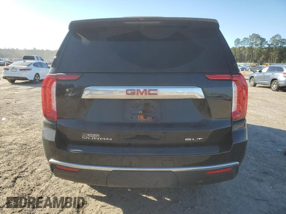 2023 GMC Yukon SLT with VIN 1GKS2BKD5PR209033, listed as a Copart auction lot 87643285 with 61,190 mi miles and Salvage Title. Bid and sale history available at carsss.com. Image 6.