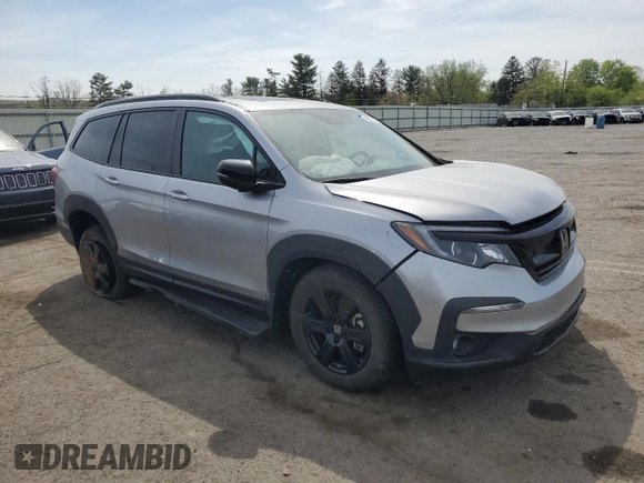 2022 Honda Pilot TrailSport z VIN 5FNYF6H80NB052736, wystawiony jako Copart lot #54579495 z przebiegiem 38 470 mil mil oraz Szkoda całkowita • Salvage title. Historia ofert i sprzedaży dostępna na DreamBid. Obrazek 4.