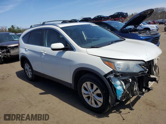2013 Honda CR-V EX-L with VIN 5J6RM4H76DL048170, listed as a Copart auction lot 53349535 with 197,983 mi miles and Salvage Title. Bid and sale history available at carsss.com. Image 4.