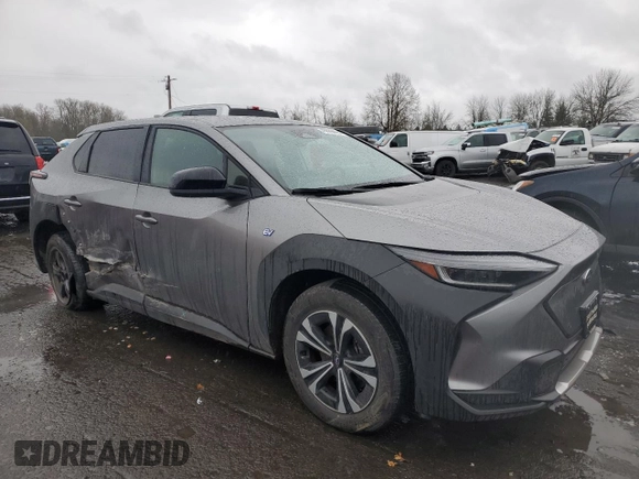 2023 Subaru Solterra Premium with VIN JTMABABA6PA046057, listed as a Copart auction lot 49689865 with 17,239 mi miles and Salvage title. Bid and sale history available at DreamBid. Image 4.