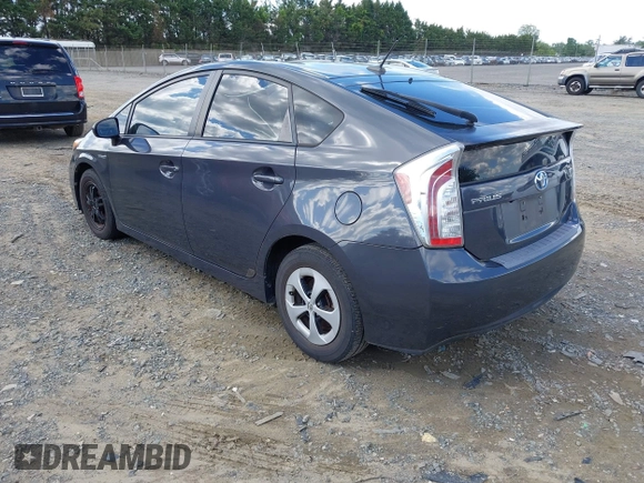 2012 Toyota Prius One with VIN JTDKN3DUXC5410076, listed as a IAAI auction lot 42191581 with 244,502 mi miles. Bid and sale history available at carsss.com. Image 3.