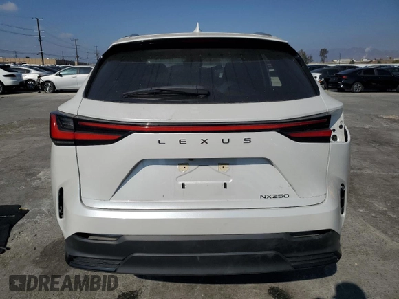 2024 Lexus NX 250 with VIN JTJADCAZXR5016226, listed as a Copart auction lot 43197805 with 17,640 mi miles and Salvage title. Bid and sale history available at DreamBid. Image 6.