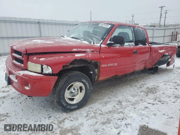 1999 Dodge 1500 z VIN 3B7HF12Y2XG219719, wystawiony jako Copart lot #83678104 z przebiegiem 166 127 mil mil oraz Nie do naprawy • Non repairable. Historia ofert i sprzedaży dostępna na DreamBid. Obrazek 1.