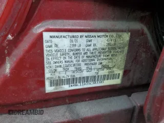 2005 Nissan Altima SL with VIN 1N4BL11D35C383385, listed as a Copart auction lot 48115415 with 291,403 mi miles and Salvage title. Bid and sale history available at DreamBid. Image 13.