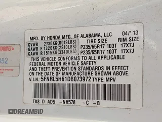 2013 Honda Odyssey EX-L с VIN 5FNRL5H61DB073972, выставлен на аукционе IAAI как лот 41965986 с пробегом 230 150 миль миль и . История ставок и продаж доступна на DreamBid. Изображение 9.