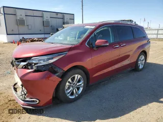2023 Toyota Sienna Platinum with VIN 5TDESKFC9PS100229, listed as a Copart auction lot 51113935 with 52,539 mi miles and Salvage title. Bid and sale history available at DreamBid. Image 1.