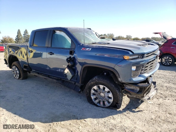 2024 Chevrolet Silverado 2500HD Custom with VIN 2GC4YME76R1216282, listed as a Copart auction lot 74007744 with 0 mi miles and Salvage Title. Bid and sale history available at carsss.com. Image 4.