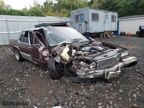 1989 Cadillac DeVille with VIN 1G6CD5157K4371390, listed as a Copart auction lot 72955004 with NaN miles and Salvage Title. Bid and sale history available at carsss.com. Image 4.