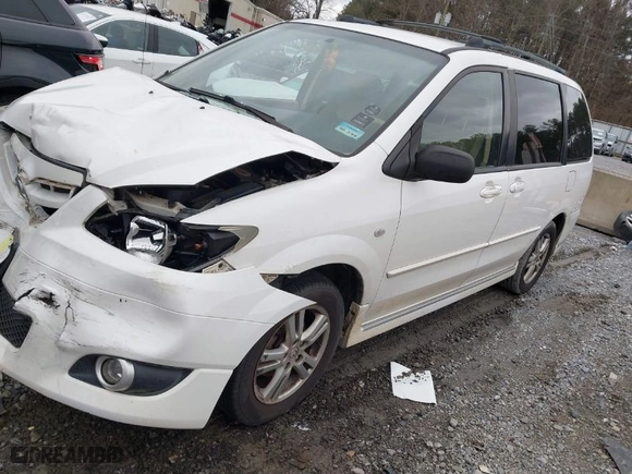 2006 Mazda MPV LX with VIN JM3LW28A660559752, listed as a IAAI auction lot 41707960 with 210,127 mi miles. Bid and sale history available at carsss.com. Image 2.