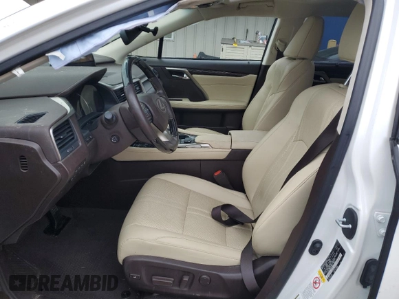 2019 Lexus RX with VIN JTJDGKCA5K2007608, listed as a Copart auction lot 43916085 with 0 mi miles and Salvage Title. Bid and sale history available at carsss.com. Image 7.