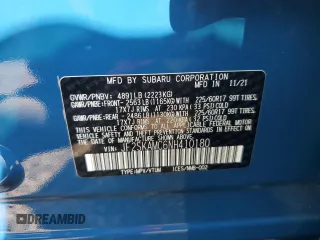 2022 Subaru Forester Wilderness with VIN JF2SKAMC6NH410180, listed as a Copart auction lot 65919965 with 47,269 mi miles and Salvage title. Bid and sale history available at DreamBid. Image 13.