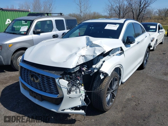 2024 Infiniti QX55 Luxe with VIN 3PCAJ5JRXRF102366, listed as a IAAI auction lot 41923411 with 12,232 mi miles and . Bid and sale history available at DreamBid. Image 21.