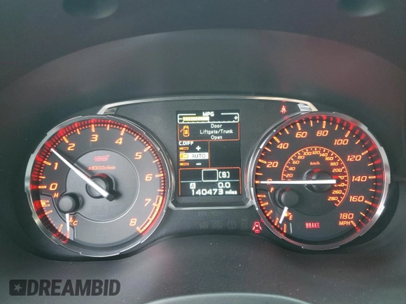2016 Subaru WRX STI with VIN JF1VA2M61G9834190, listed as a Copart auction lot 46001215 with 140,473 mi miles and Salvage title. Bid and sale history available at DreamBid. Image 9.