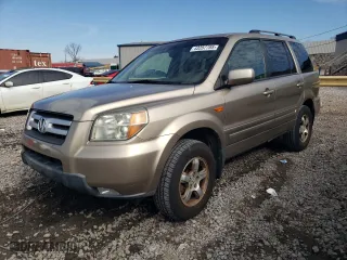 2006 Honda Pilot EX-L with RES with VIN 5FNYF28666B035206, listed as a Copart auction lot 43287705 with 214,327 mi miles and Clean Title. Bid and sale history available at carsss.com. Image 1.