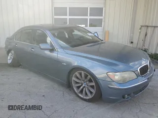 2008 BMW 7 Series 750i with VIN WBAHL83518DT11390, listed as a Copart auction lot 73338484 with Not Provided miles and Salvage Title. Bid and sale history available at DreamBid. Image 4.