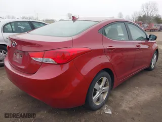 2011 Hyundai Elantra Ltd with VIN KMHDH4AE6BU141853, listed as a IAAI auction lot 41743359 with 128,676 mi miles. Bid and sale history available at carsss.com. Image 4.