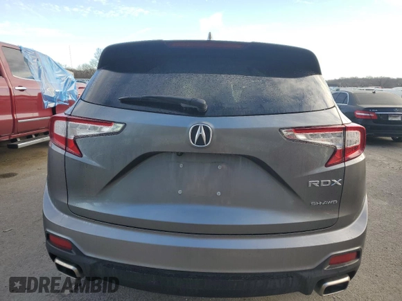 2023 Acura RDX with VIN 5J8TC2H34PL025069, listed as a Copart auction lot 86640854 with 14,790 mi miles and Salvage Title. Bid and sale history available at carsss.com. Image 6.