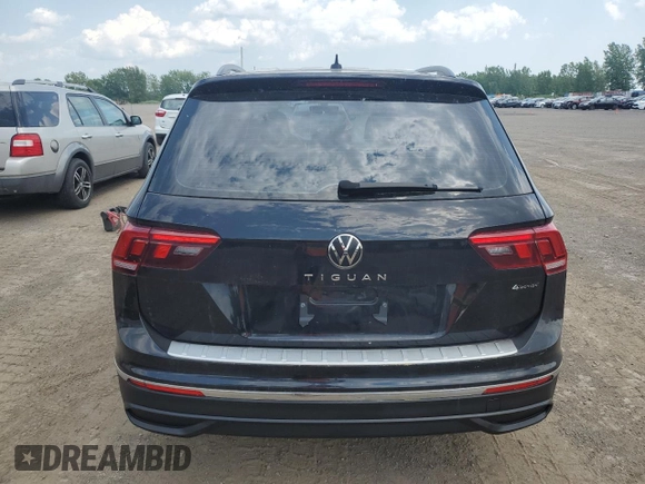 2023 Volkswagen Tiguan S with VIN 3VVFB7AX5PM082907, listed as a Copart auction lot 63643445 with 36,521 mi miles and Salvage title. Bid and sale history available at DreamBid. Image 6.