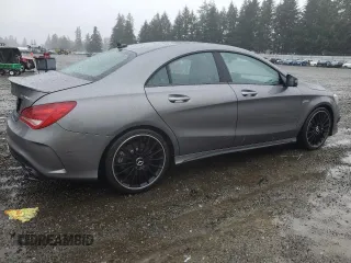 2015 Mercedes-Benz CLA 45 AMG with VIN WDDSJ5CB8FN184279, listed as a Copart auction lot 46933515 with 36,525 mi miles and Salvage Title. Bid and sale history available at DreamBid. Image 3.