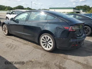 2022 Tesla Model 3 with VIN 5YJ3E1EA5NF186293, listed as a Copart auction lot 66789134 with 71,471 mi miles and Salvage Title. Bid and sale history available at DreamBid. Image 2.
