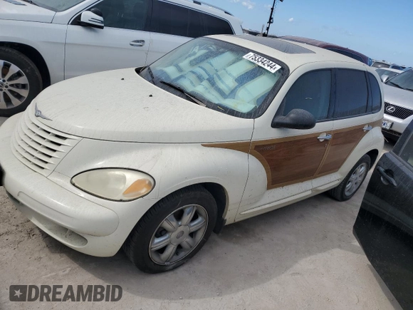 2004 Chrysler PT Cruiser Limited with VIN 3C8FY68B74T230511, listed as a Copart auction lot 75334244 with 0 mi miles and Salvage Title. Bid and sale history available at carsss.com. Image 1.