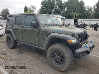 2024 Jeep Wrangler Sport S with VIN 1C4RJXN65RW121336, listed as a Copart auction lot 53395985 with 19,861 mi miles and Salvage title. Bid and sale history available at DreamBid. Image 4.