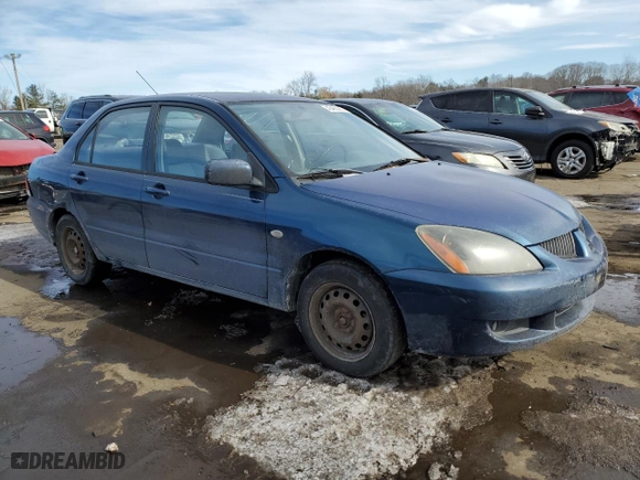 2005 Mitsubishi Lancer ES with VIN JA3AJ26E65U025256, listed as a Copart auction lot 45463085 with 194,144 mi miles and Salvage Title. Bid and sale history available at carsss.com. Image 4.