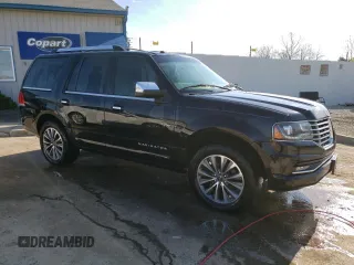 2017 Lincoln Navigator Select with VIN 5LMJJ2HT0HEL08384, listed as a Copart auction lot 51129365 with 101,264 mi miles and Salvage title. Bid and sale history available at DreamBid. Image 4.