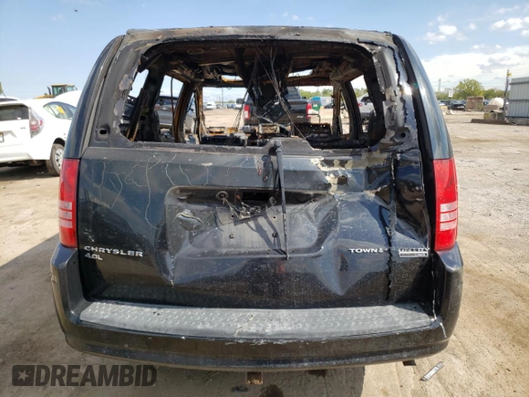 2010 Chrysler Town & Country Touring Plus with VIN 2A4RR8DX8AR361044, listed as a Copart auction lot 48940705 with Not Provided miles and Salvage Title. Bid and sale history available at DreamBid. Image 6.
