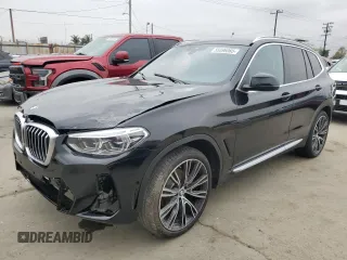 2024 BMW X3 sDrive30i with VIN WBX47DP01RN277348, listed as a Copart auction lot 55596065 with 8,151 mi miles and Salvage Title. Bid and sale history available at DreamBid. Image 1.
