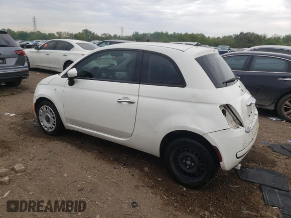 2015 FIAT 500 Pop with VIN 3C3CFFAR7FT569875, listed as a Copart auction lot 58040645 with 94,984 mi miles and Salvage title. Bid and sale history available at DreamBid. Image 2.