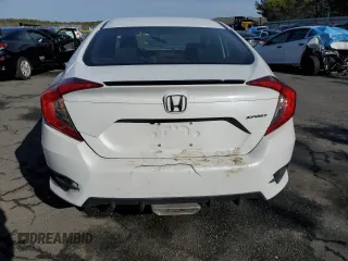 2020 Honda Civic Sedan Sport with VIN 2HGFC2F80LH596822, listed as a Copart auction lot 50252135 with 51,410 mi miles and Salvage Title. Bid and sale history available at carsss.com. Image 6.