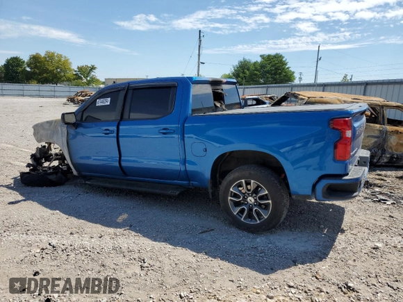 2022 Chevrolet Silverado 1500 RST with VIN 1GCUDEET5NZ540727, listed as a Copart auction lot 67446294 with Not Provided miles and Salvage Title. Bid and sale history available at DreamBid. Image 2.