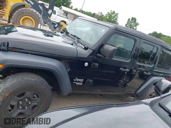 2019 Jeep Wrangler Unlimited Sport S with VIN 1C4HJXDG1KW603345, listed as a IAAI auction lot 42474523 with 90,048 mi miles and . Bid and sale history available at DreamBid. Image 14.