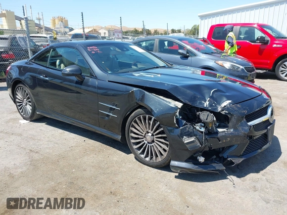 2013 Mercedes-Benz SL 550 with VIN WDDJK7DA8DF010469, listed as a IAAI auction lot 42626374 with 108,360 mi miles and . Bid and sale history available at DreamBid. Image 1.