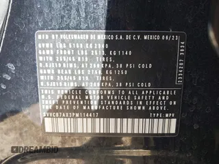2023 Volkswagen Tiguan SE R-Line Black с VIN 3VVCB7AX3PM114417, выставлен на аукционе IAAI как лот 41864139 с пробегом 32 096 миль миль и . История ставок и продаж доступна на DreamBid. Изображение 9.